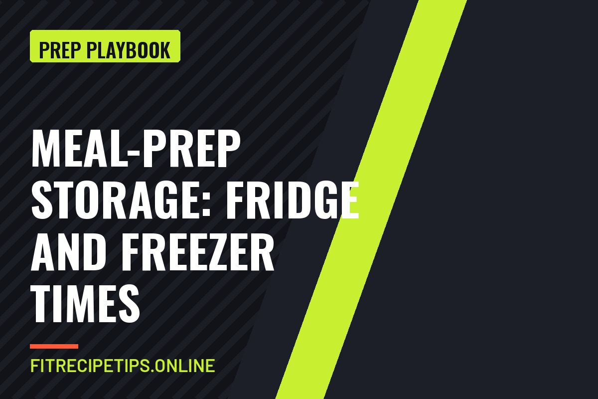 Meal-Prep Storage: Fridge and Freezer Times guide card